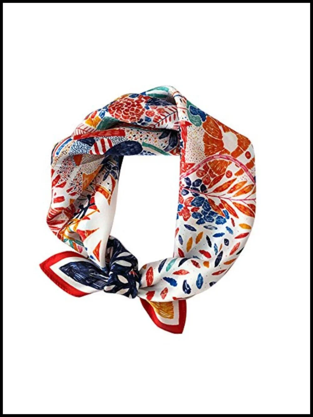 100% Mulberry Silk Square Scarf 21